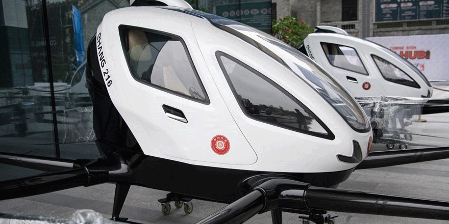 Çin'de yolcu taşıyabilen dronelar hizmete hazır