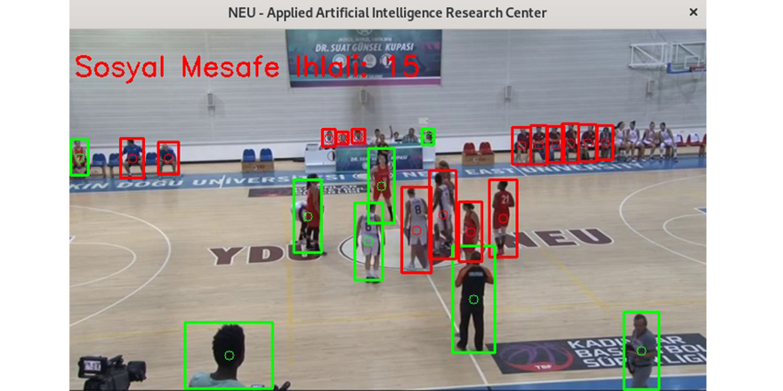 YDÜ'den “Sosyal mesafe ve  maske kontrolü yapan” yazılım