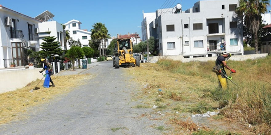 LTB ekipleri boş arsa ve arazilerde temizlik çalışmalarına başladı