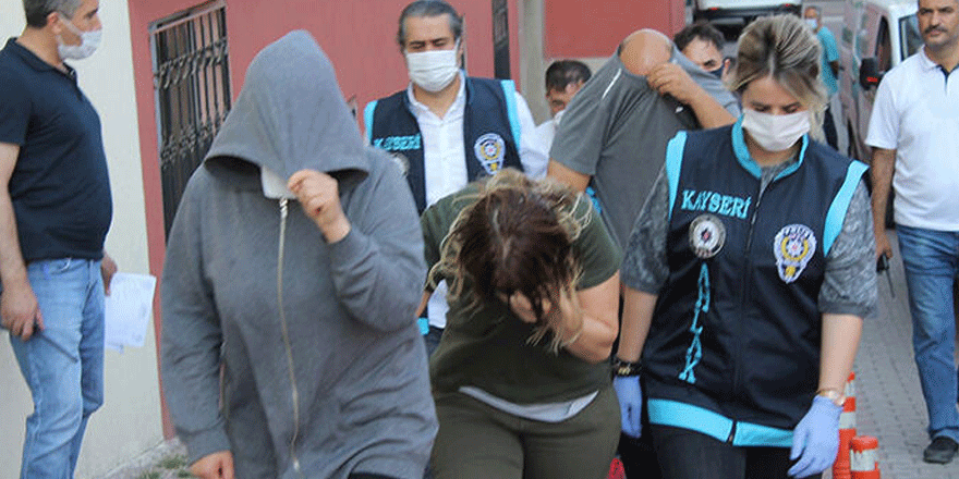 Kayseri'de fuhuş operasyonu: 3'ü kadın 8 gözaltı