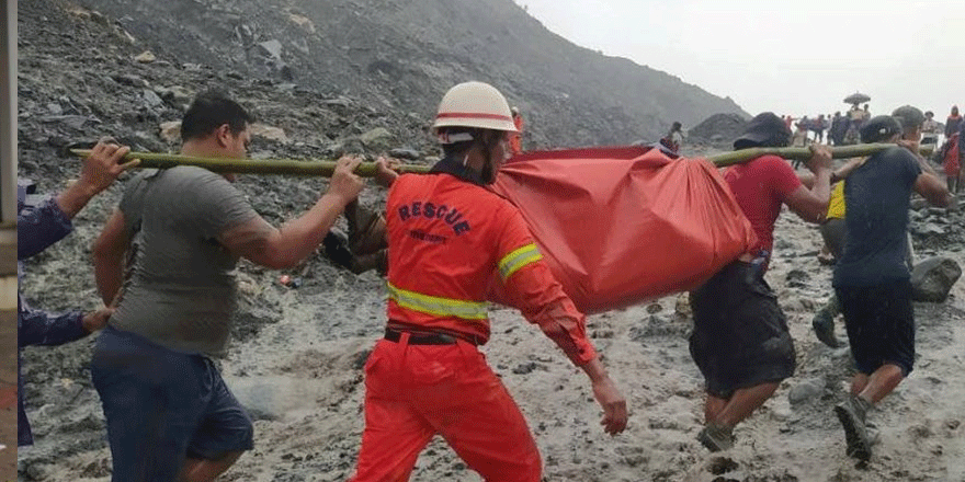 Myanmar'da madende göçük: Ölü sayısı 162'ye yükseldi