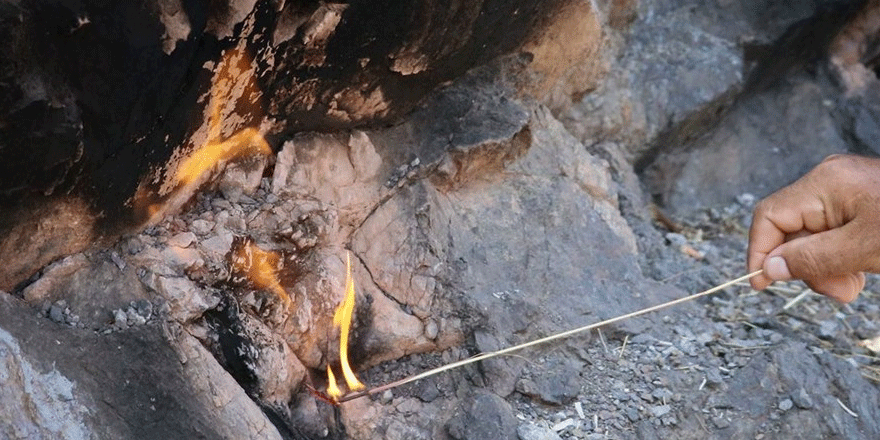 Amanoslar'ın sonsuz ateşi 'yanar taşlar' turizme kazandırılacak