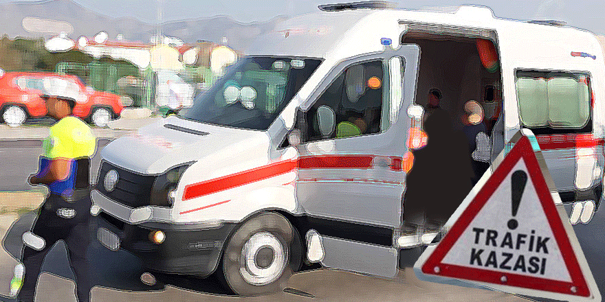 Girne'de trafik kazası: 4 kişi yaralı