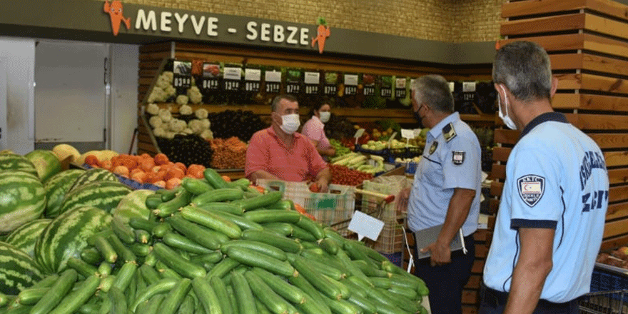 İskele'de Covid- 19 önlemleri kapsamında denetim yapıldı