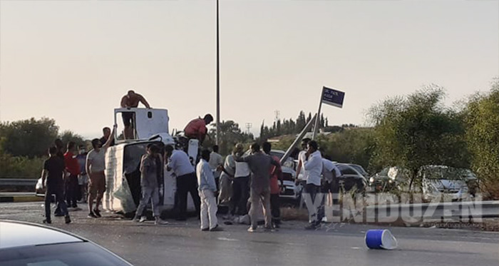 Girne'de korkunç kaza: 9 yaralı