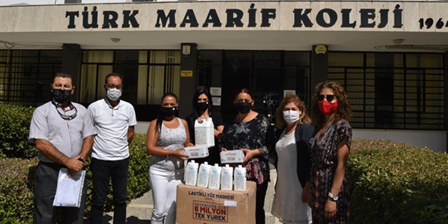 LTB, Lefkoşa’daki kamu okullarına maske ve dezenfektan dağıttı