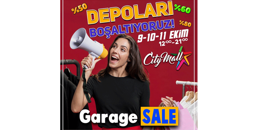 Cıty Mall AVM’den Garege sale günleri
