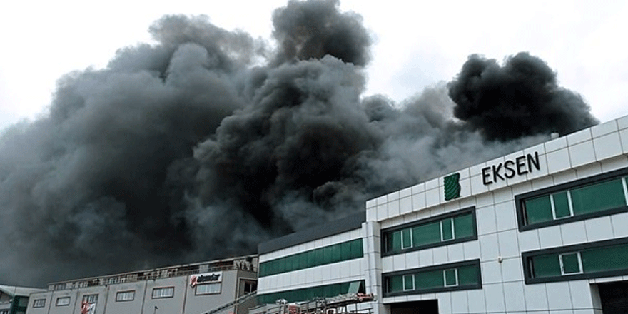 İstanbul Silivri'de fabrika yangını