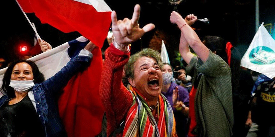 Şili’de referandum kutlaması
