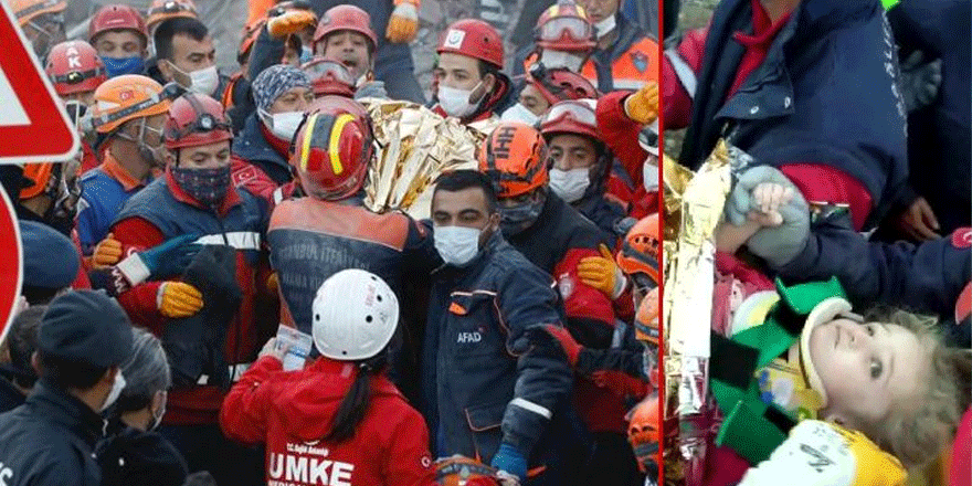 İzmir’de 65 saat sonra gelen mucize: Elif bebek sağ çıktı…