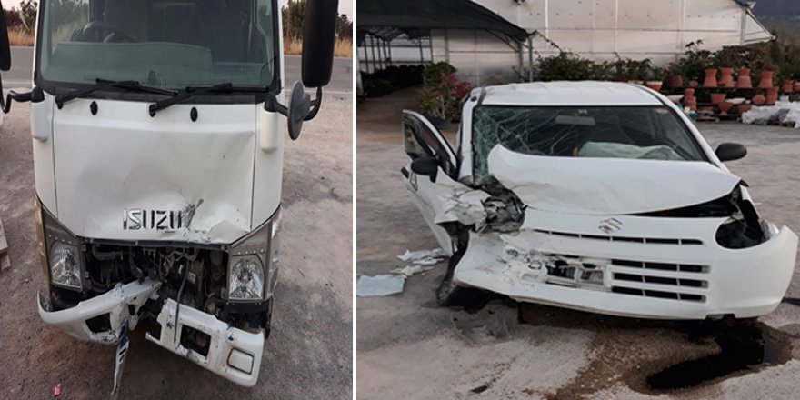 Tatlısu'da trafik kazası