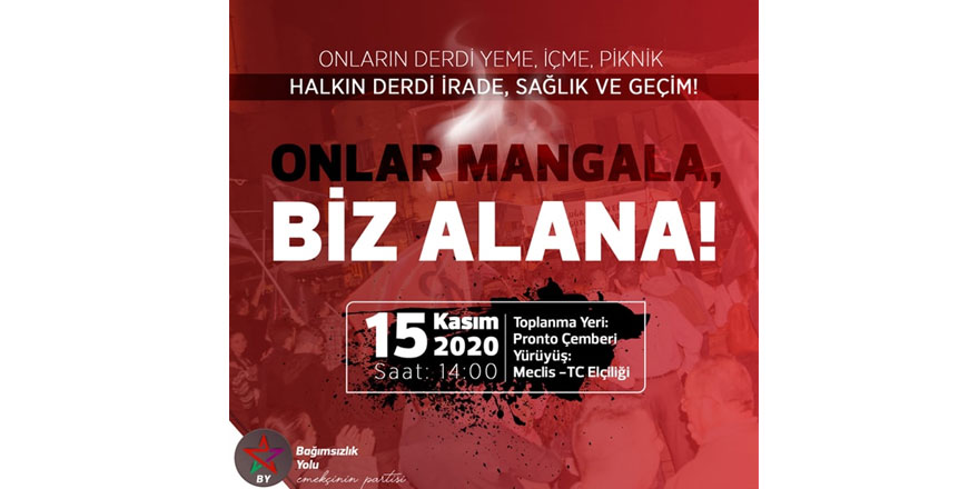 Bağımsızlık yolu, pazar günü eylem yapacak