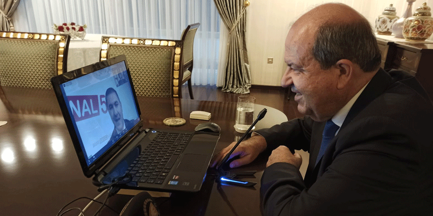 Cumhurbaşkanı Tatar Azerbaycan TV 5 haber kanalına konuştu