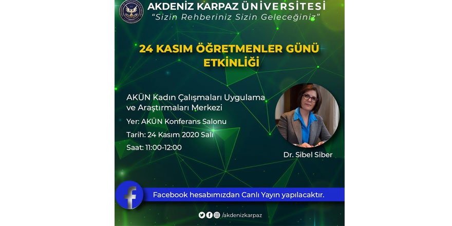 Akun “24 kasım öğretmenler günü etkinliği” düzenliyor