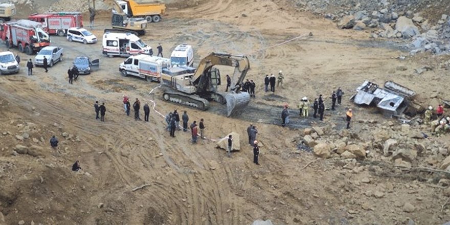 İstanbul Arnavutköy'de taş ocağında göçük