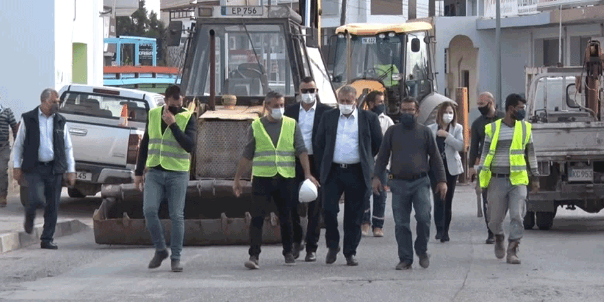 Gazimağusa Belediyesi alt yapı çalışmaları devam ediyor