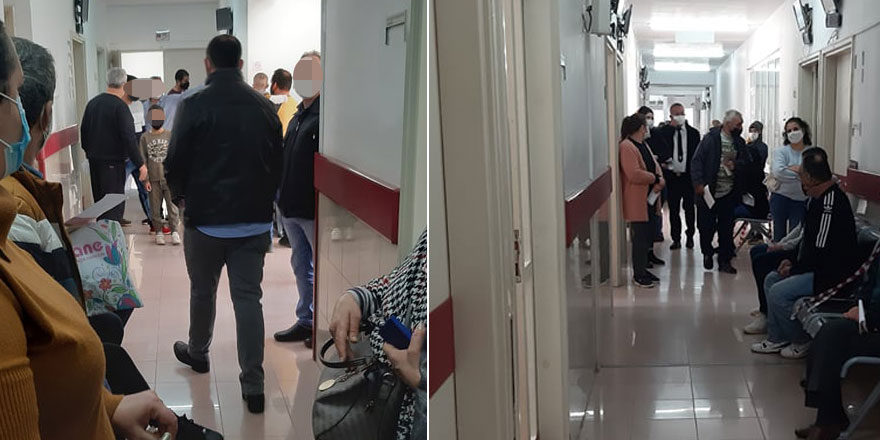 Hastalar dip dipe muayene kuyruğunda!