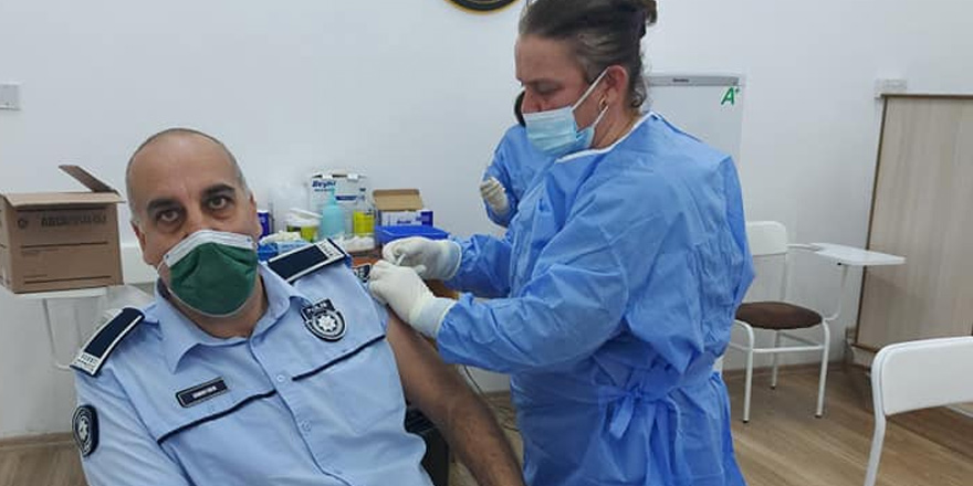 Poliste Covid-19'a karşı aşılanma çalışmalarına bugün başlandı