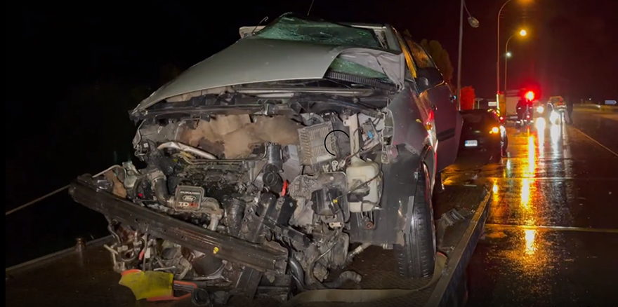 Gazimağusa Anayolu'nda feci kaza!