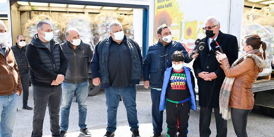 Falyalı Kardeşlerden 10 bin aileye gıda yardımı Girne Belediyesine ulaştı