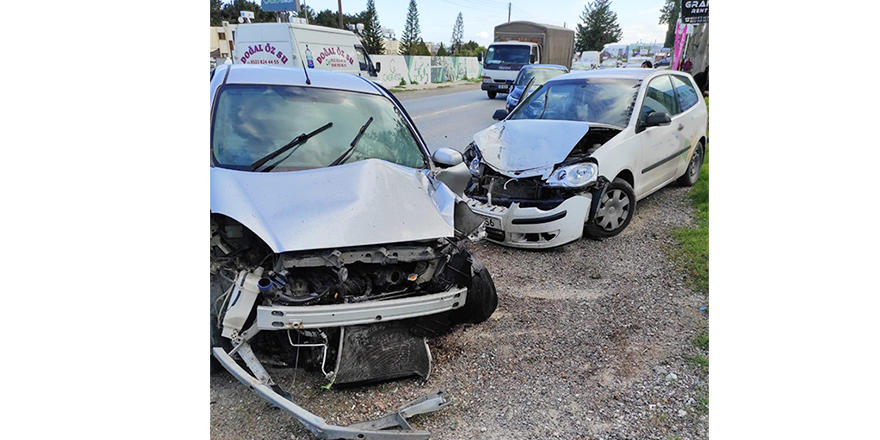 Girne Çatalköy anayolu üzerinde kaza