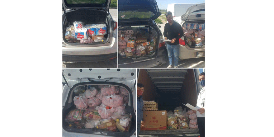 Alayköy organize sanayi bölgesi iş insanları derneği 150 aileye destek sağladı