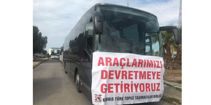 Taşımacılar eylemde