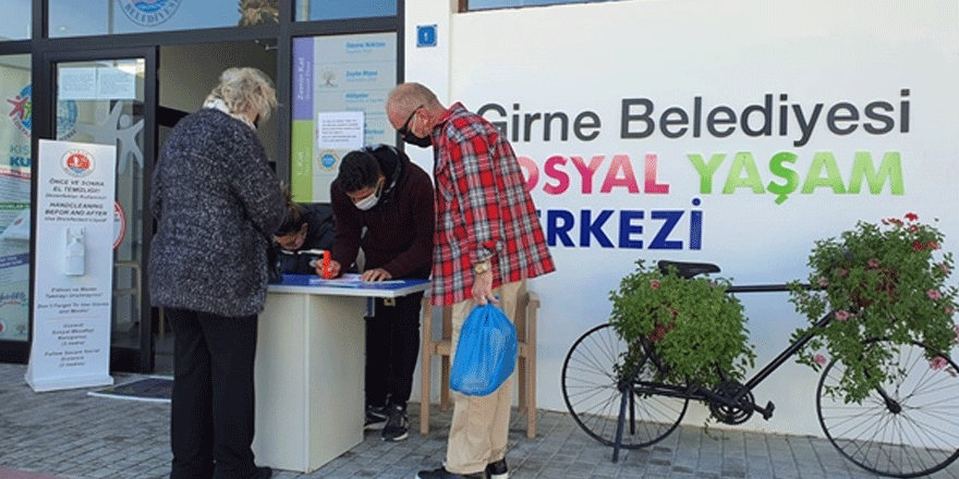 Girne Belediyesi sosyal yaşam merkezinde ikinci doz aşı işlemlerine başlandı