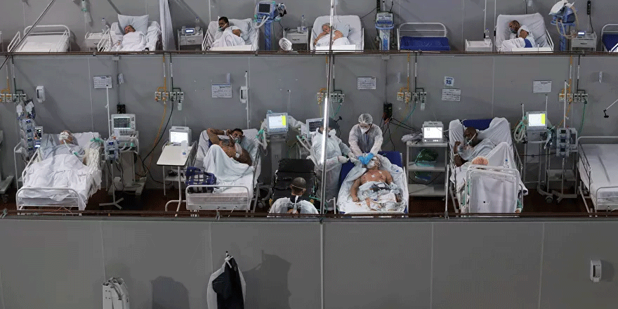 Brezilya'da salgının başlangıcından bu yana günlük en yüksek ölü sayısı