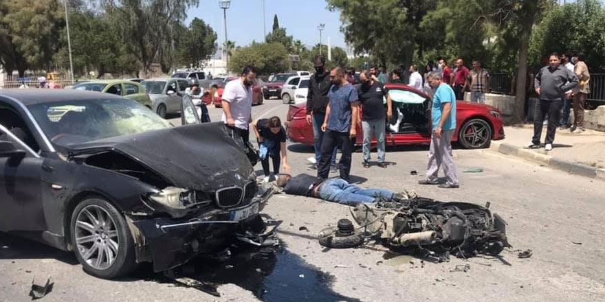 Fuar Kavşağında feci kaza