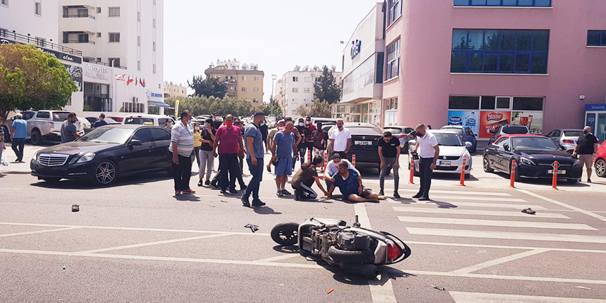 Gazimağusa'da kaza: 1 yaralı, 1 tutuklu var