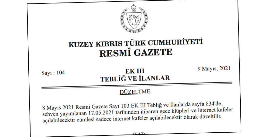 Gece kulüplerinin açılması kararı iptal edildi
