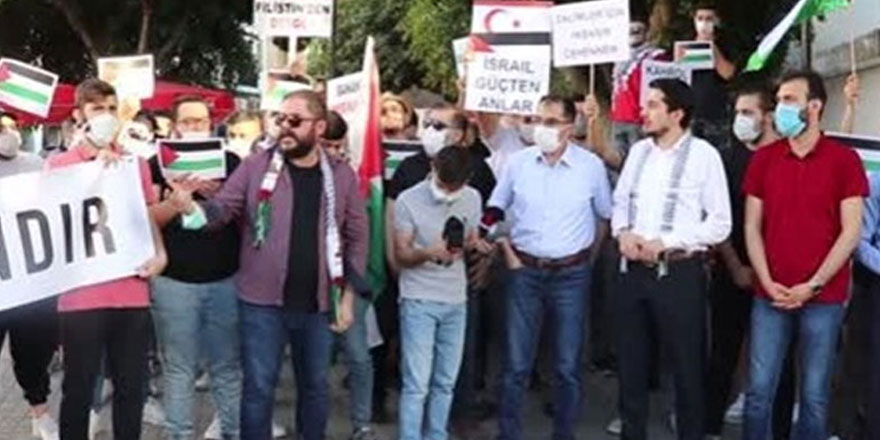 İsrail'in Saldırıları KKTC'de Protesto Edildi