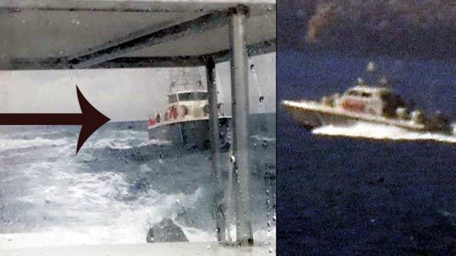 Ege'de sıcak dakikalar! Türk sahil güvenlik botu, Yunan botlarına engel oldu