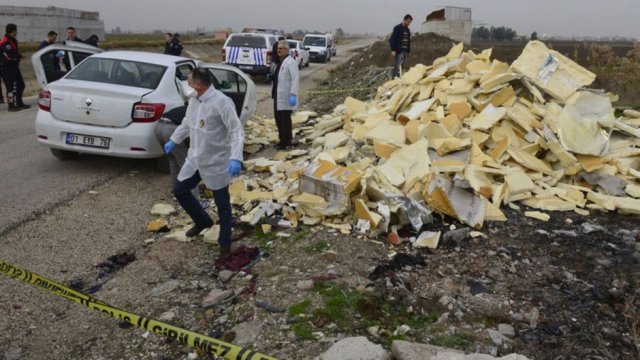 Adana'da yakılmış erkek cesedi bulundu