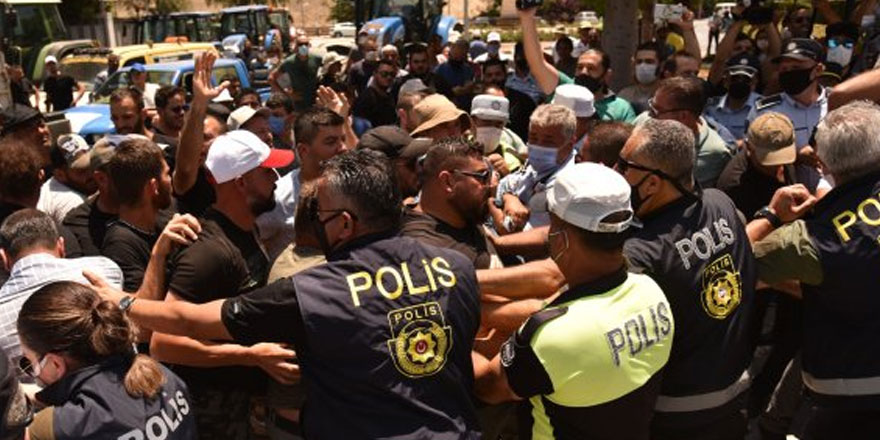 Hayvancıların eyleminde gerginlik!