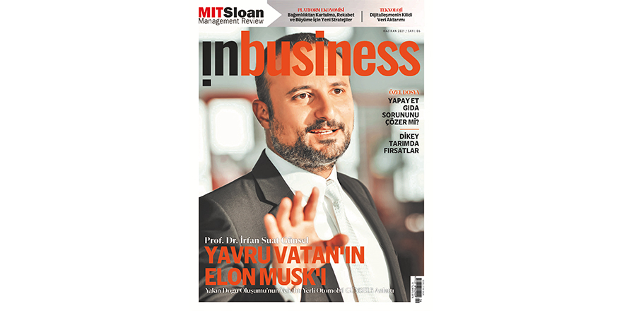 İrfan Suat Günsel, InBusiness ekonomi dergisinin kapağında