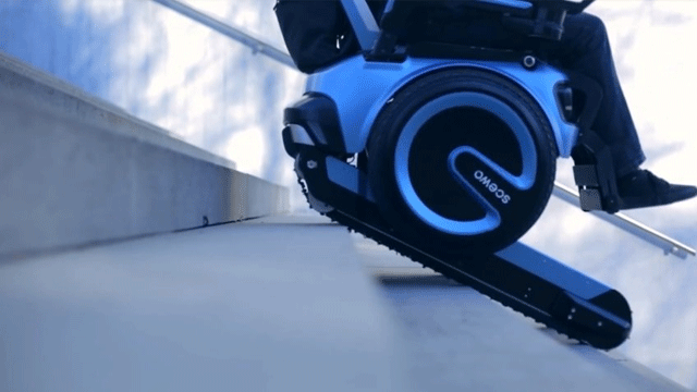 Bu elektrikli sandalye merdivenleri tırmanabiliyor…