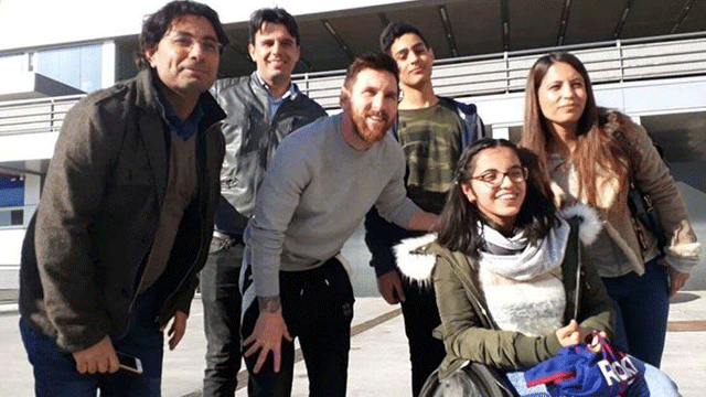 Suriyeli sığınmacıya Messi'den büyük sürpriz