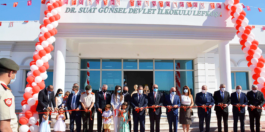 Dr. Suat Günsel Devlet İlkokulu Lefkoşa, görkemli bir törenle açıldı