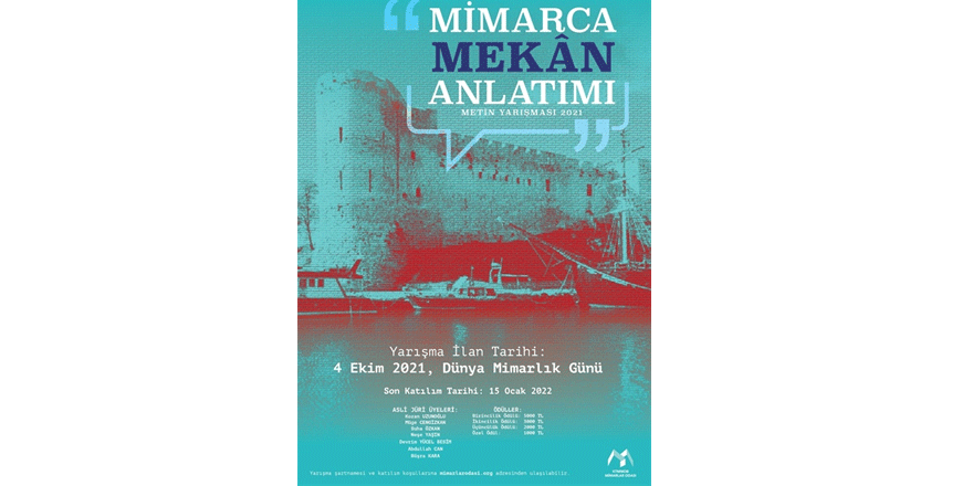 Mimarlar Odası’ndan mekan anlatımı metin yarışması…