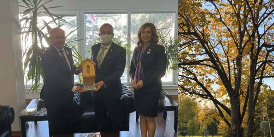 Kıbrıslı Türk çocukların hazırladığı kuş yuvaları Anıtkabir’de