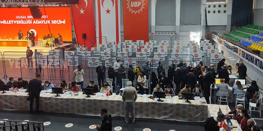 UBP'de sıralama seçiminin ardından onaylanan listeyi açıkladı
