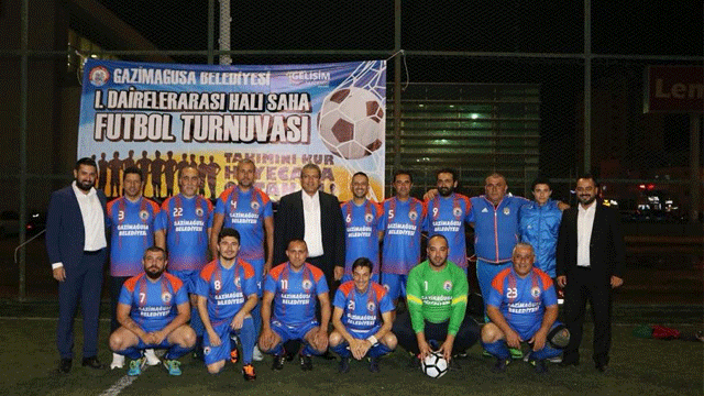 Gazimağusa Belediyesi I. Dairelerarası Halı Saha Turnuvası Finali bu akşam yapılıyor