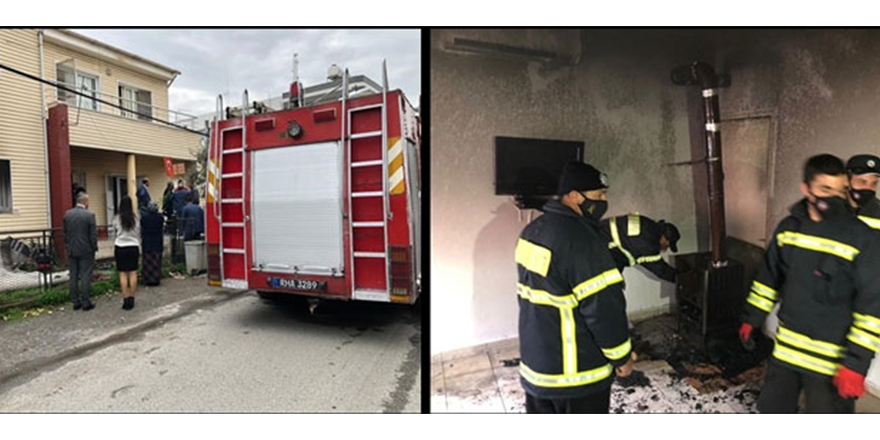 Yanıcı madde yangına neden oldu