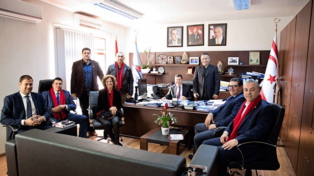 DP adayları KIB-TEK'i ziyaret etti