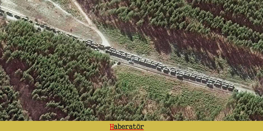 60 km’lik Rus askeri konvoyu Kiev’e ilerliyor