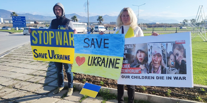 Rusya’nın Ukrayna işgali protesto edildi