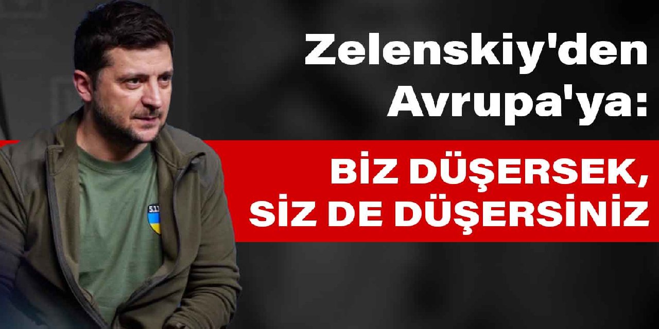 "Biz düşersek, siz de düşersiniz"