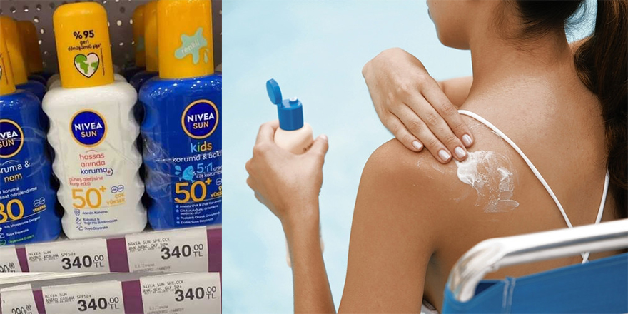 Güneş kremi 340 TL!